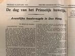 Krant 1937: Bruiloft Juliana & Bernhard, Ophalen of Verzenden, Zo goed als nieuw, Krant