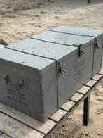 Vintage WW2 legerkist aluminium kist, Ophalen of Verzenden, Gebruikt, 50 tot 100 cm, Minder dan 50 cm
