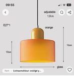 Hele gave hanglamp kleurrijk retro, Huis en Inrichting, Lampen | Hanglampen, Nieuw, Ophalen of Verzenden, Glas, Minder dan 50 cm