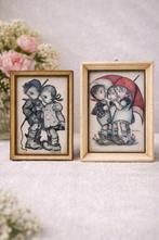 Vintage schilderijen hummel Bonnie kinderlijk vintage, Antiek en Kunst, Ophalen of Verzenden