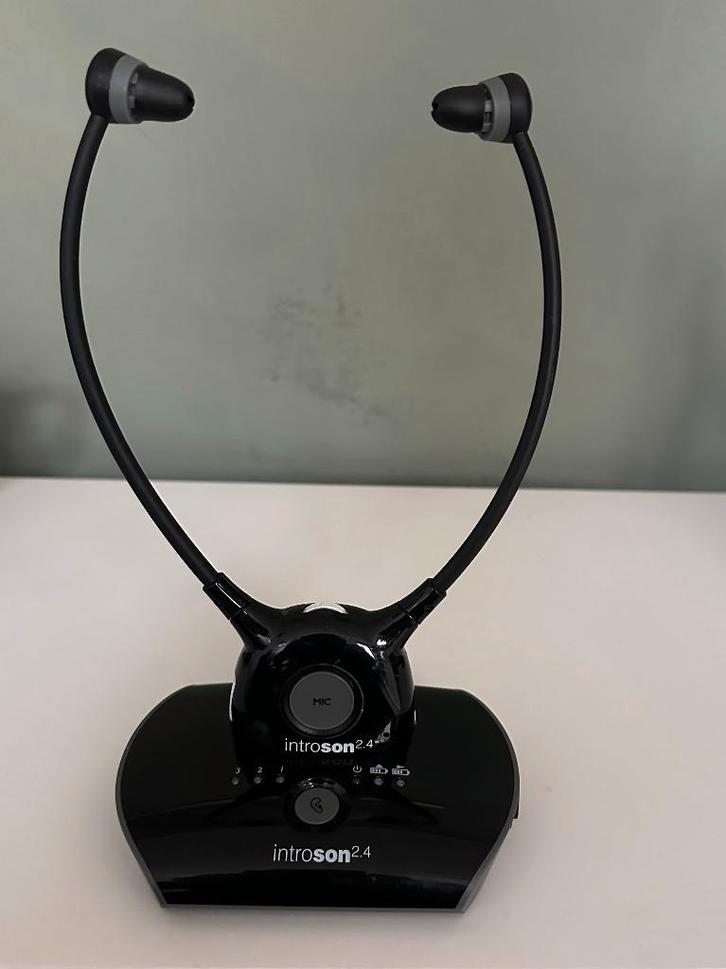 tv luistersysteem introson 2. 4, Audio, Tv en Foto, Koptelefoons, Zo goed als nieuw, Op oor (supra aural), Overige merken, Draadloos