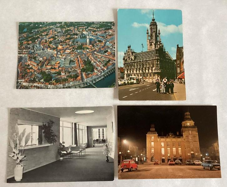 4 Ansichtkaarten Zeeland Middelburg/Goes, Verzamelen, Ansichtkaarten | Nederland, Zeeland, 1960 tot 1980, Ophalen of Verzenden