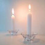 vintage Leerdam Floris Meydam kaarsenhouders (2x), Ophalen of Verzenden