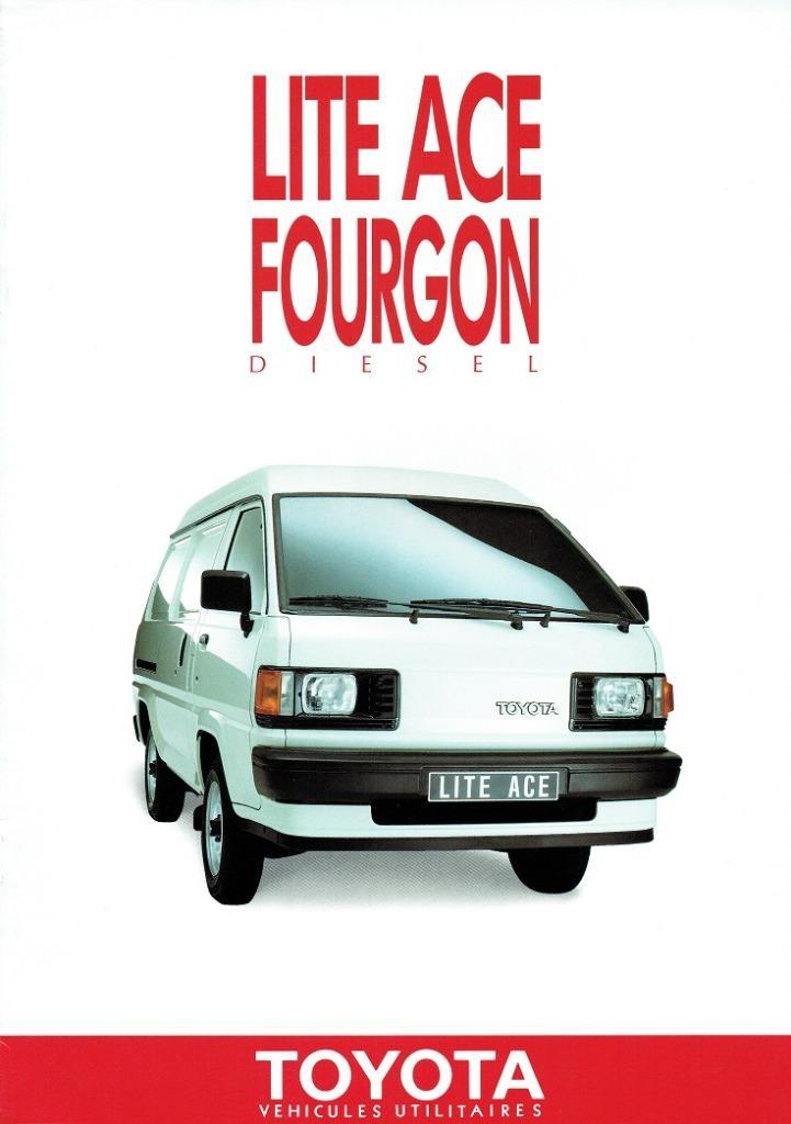Folder Toyota Lite Ace Fourgon Diesel (Franse uitgave  1989), Boeken, Auto's | Folders en Tijdschriften, Gelezen, Toyota, Verzenden
