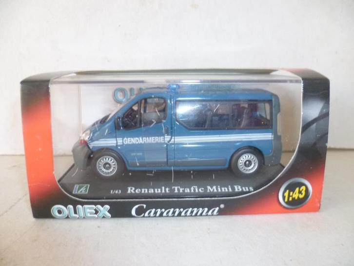 Cararama Oliex Renault Trafic Mini Bus Gendarmerie 1:43 mode, Hobby en Vrije tijd, Modelauto's | 1:43, Nieuw, Auto, Overige merken