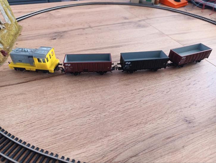 NS Treinset met Trafo, Rails en Toebehoren, Hobby en Vrije tijd, Modeltreinen | H0, Gebruikt, Treinset, Gelijkstroom of Wisselstroom