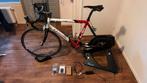 Tacx NEO 2T Smart Trainer + Motion Plates + Fiets!, Sport en Fitness, Wielrennen, Ophalen, Zo goed als nieuw, Overige typen