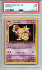 Kadabra Psa 9 Base set unlimited, Ophalen of Verzenden, Zo goed als nieuw, Losse kaart