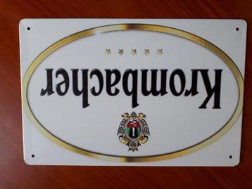 Krombacher 20x30 cm Reclamebord  beschikbaar voor biedingen
