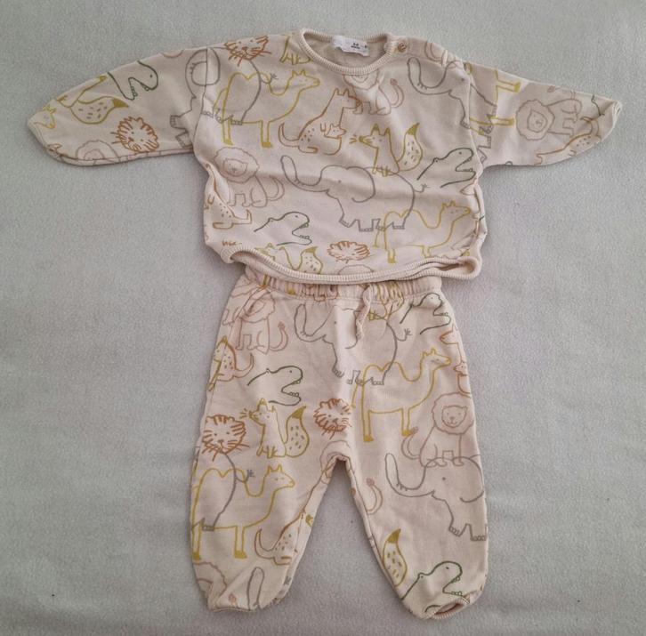 Zara dieren huispak baby kleding maat 68 dieren setje set, Kinderen en Baby's, Babykleding | Maat 68, Zo goed als nieuw, Jongetje of Meisje