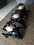 3 x Shimano Baitrunner XTB 14000 LC met gevlochten lijn PB, Ophalen of Verzenden, Gebruikt, Molen