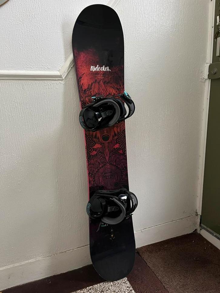 Nidecker snowboard - drake bindingen, Sport en Fitness, Snowboarden, Gebruikt, Board, Ophalen of Verzenden
