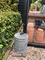 Zinken ton , emmer, plantenbak, Tuin en Terras, Bloembakken en Plantenbakken, Ophalen of Verzenden