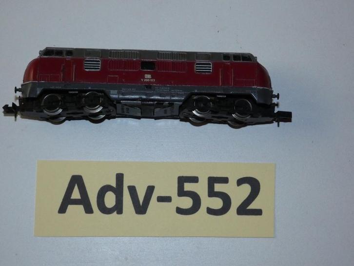 Adv-552 N Spoor Diesellocomotief 0202 Arnhold, Hobby en Vrije tijd, Modeltreinen | N-Spoor, Gebruikt, Locomotief, Gelijkstroom