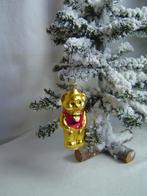 Oud goudkleurig beertje kerstbal, Ophalen of Verzenden, Gebruikt