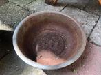 Gratis zinken bloempot plantenbak, Ophalen, Gebruikt, Minder dan 30 cm, Minder dan 60 cm
