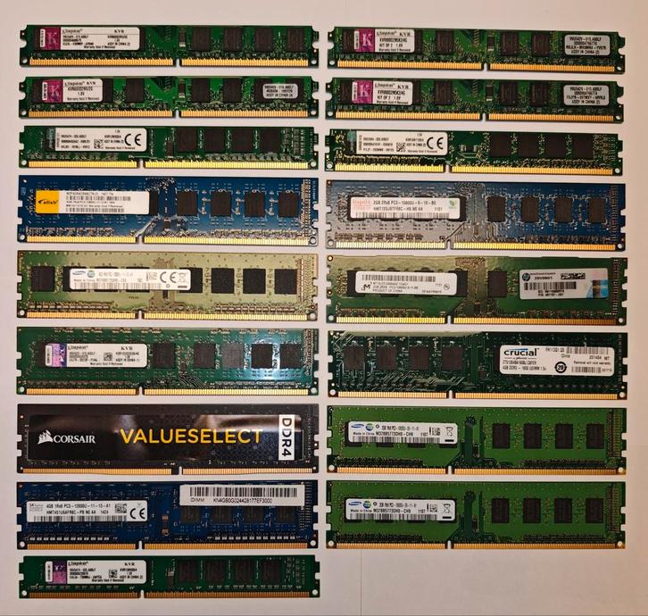 Desktop RAM geheugens DDR2, DDR3, DDR4, Computers en Software, RAM geheugen, Desktop, DDR3, Ophalen of Verzenden