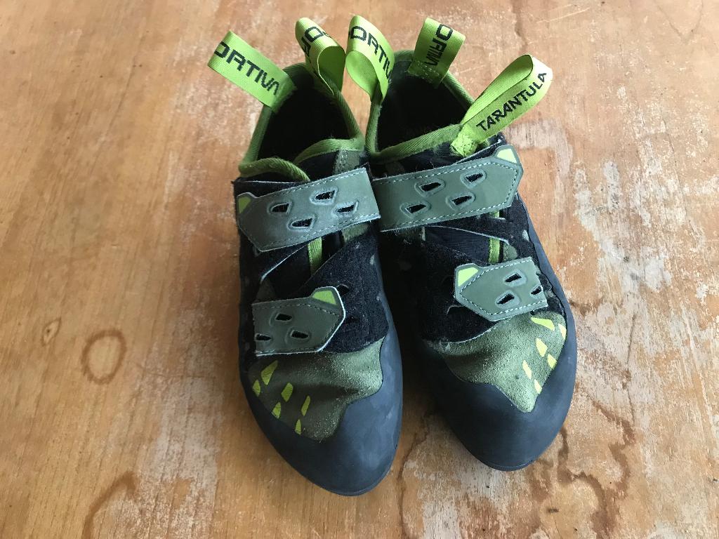 La sportiva klimschoenen mt 36 olive/neon, Sport en Fitness, Klimsport, Ophalen of Verzenden, Zo goed als nieuw, Klimsportschoenen