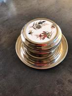 Antiek Jugendstil theeblik met schotel 1900-1920, Antiek en Kunst, Ophalen of Verzenden