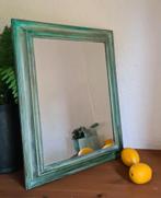 Houten spiegel in vintage boho ibiza India stijl shabby chic, Huis en Inrichting, Ophalen of Verzenden
