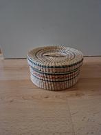 Vintage retro rieten mandje mand boho bohemian riet, Ophalen of Verzenden, Zo goed als nieuw, Rond, Riet