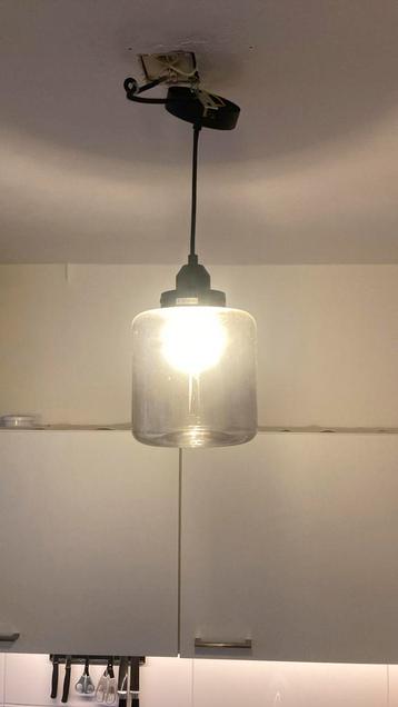Zwart rookglas hanglamp juno beschikbaar voor biedingen