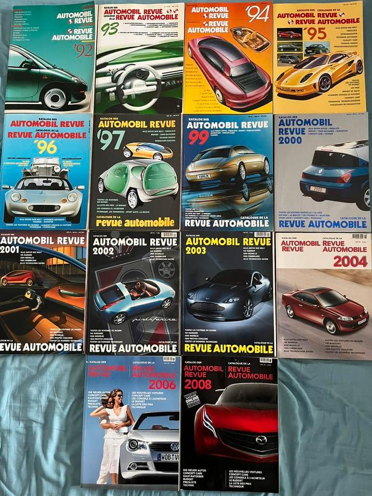 Automobil Revue Jaarboeken 1992 t/m 2008, Boeken, Auto's | Boeken, Zo goed als nieuw, Algemeen, Ophalen of Verzenden