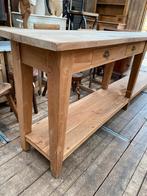 Grote sleetse sidetable wandtafel tafel, Ophalen, Gebruikt, 25 tot 50 cm, Rechthoekig