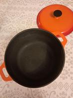 Dutch oven, 28 cm, Ophalen of Verzenden, Zo goed als nieuw, Gietijzer, Koekenpan of Braadpan