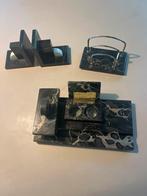 Art Deco Bureau Set - Marmer - Circa 1930, Antiek en Kunst, Ophalen of Verzenden