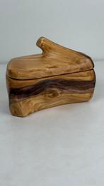 Vintage faux wood Frans design keramiek sieraden doosje, Sieraden, Tassen en Uiterlijk, Ophalen, ., Zo goed als nieuw, .