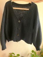 Vest navy blauw maat M wol alpaca acryl nylon, Ophalen of Verzenden, Zo goed als nieuw, Maat 38/40 (M), Blauw