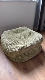 Poef groen, Ophalen, Gebruikt, Stof, 50 tot 75 cm