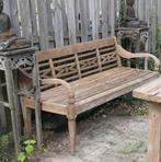 diepe stationsbank teak bank RB52 tuinbank hout 50% KORTING, Ophalen of Verzenden