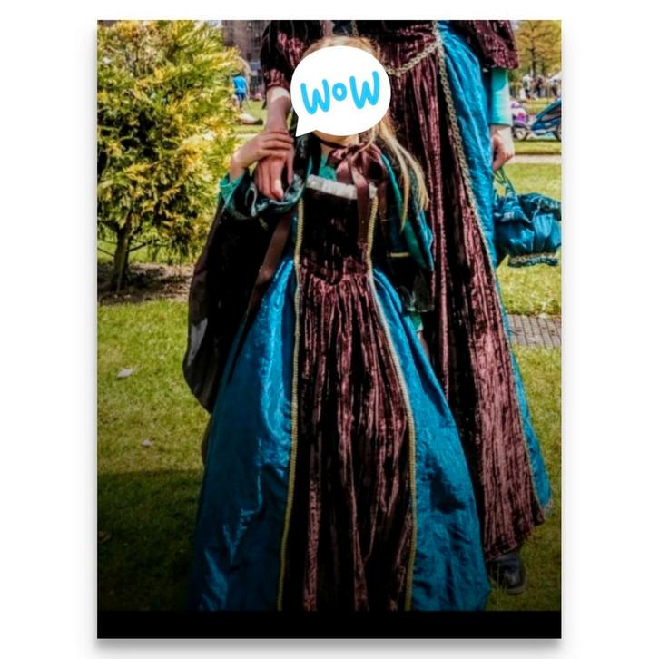 Jurk middeleeuwen maat 110/116 * Arcen Elfia Cosplay *, Hobby en Vrije tijd, Kostuums, Theaterbenodigdheden en LARP, Zo goed als nieuw