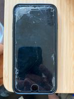 Iphone SE2020 met gebarsten scherm, 80 %, Gebruikt, Zwart, Ophalen of Verzenden