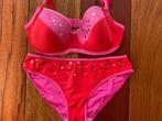Marlies Dekkers bikini 75D / M roze / rood met studs, Kleding | Dames, Badmode en Zwemkleding, Nieuw, Bikini, Roze, Verzenden