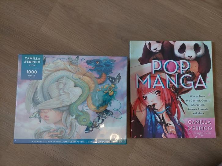 Camilla d'Errico Puzzel & Manga Tekenboek, Hobby en Vrije tijd, Denksport en Puzzels, Zo goed als nieuw, Legpuzzel, 500 t/m 1500 stukjes
