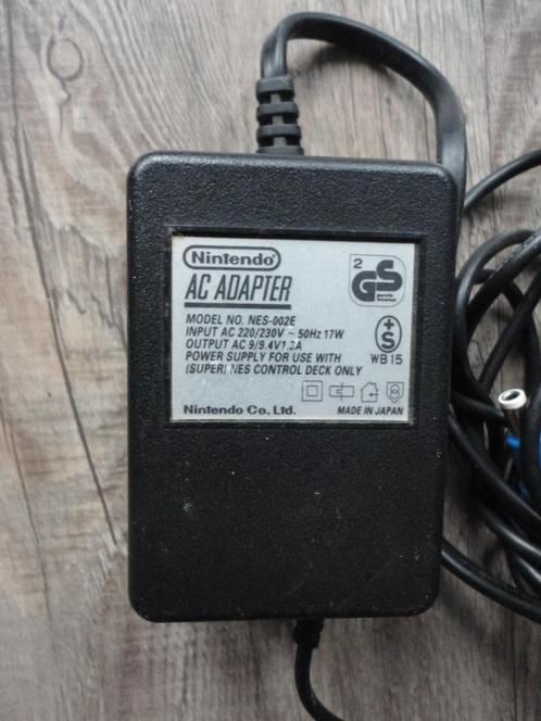 ORIGINELE ADAPTER/OPLADER VOOR DE NINTENDO NES, Spelcomputers en Games, Spelcomputers | Nintendo Consoles | Accessoires, Gebruikt