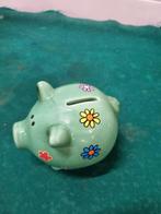 spaarvarken groen met bloemen, Ophalen of Verzenden, 'T Olde Gre-j, Info@toldegrej.nl, Endepoelstraat 20f Didam