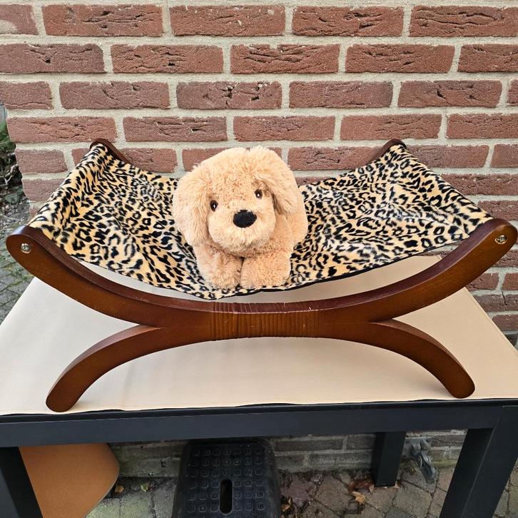 Sint tip!🎁 Katten ligbed pluche - panterprint NIEUW!, Dieren en Toebehoren, Katten-accessoires, Nieuw, Ophalen of Verzenden