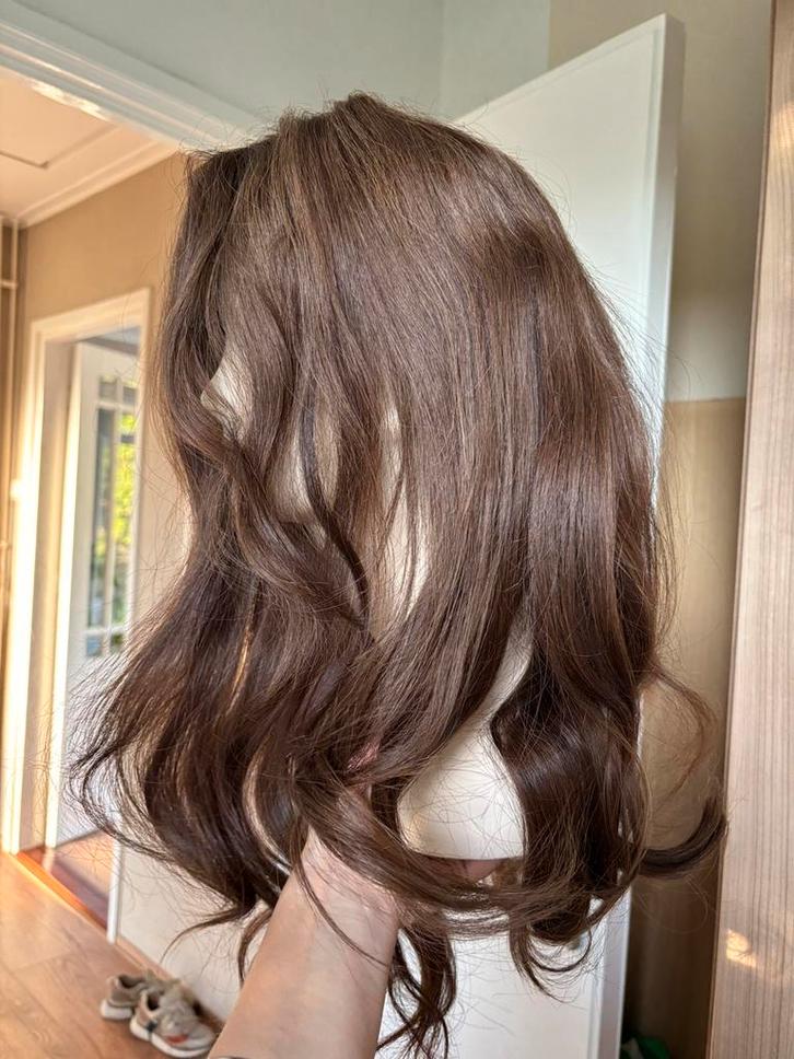 Echt haar haarstuk, Sieraden, Tassen en Uiterlijk, Uiterlijk | Haarverzorging, Zo goed als nieuw, Pruik of Haarverlenging, Ophalen of Verzenden