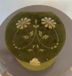 Uniek! Mooie fluwelen boordendoos met inhoud, Ophalen of Verzenden