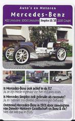 W2278 autokaartje mercedes benz simplex 18/28, Ophalen of Verzenden, Zo goed als nieuw, Auto's