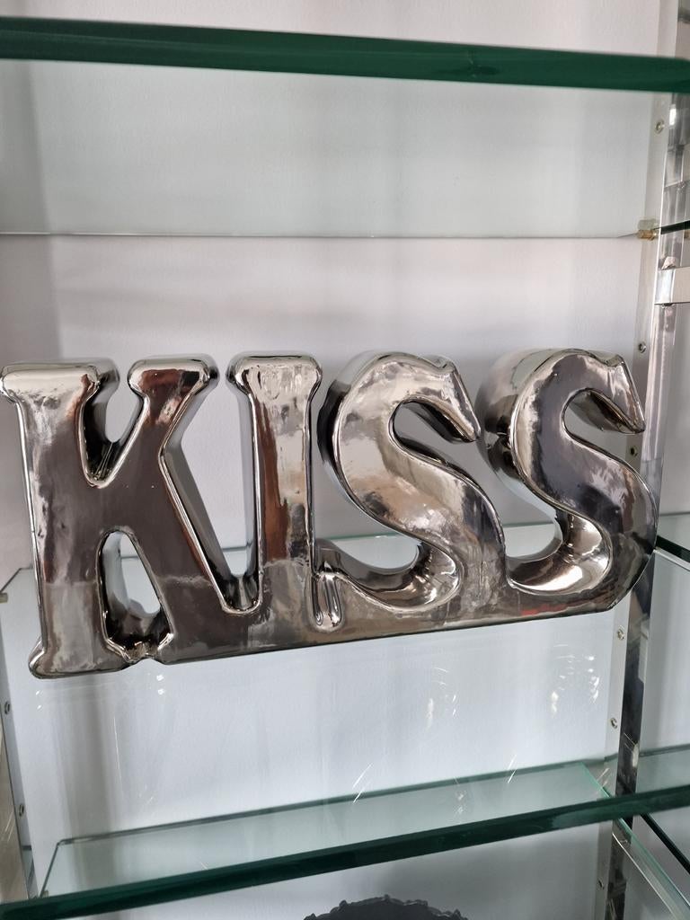 Eichholtz wall art letter KISS wanddecoraties eric kuster st, Ophalen, Nieuw