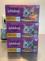 Whiskas natvoer in gelei 3 dozen a 12 zakjes, Ophalen, Kat