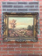 Mooi oude schilderij olie verf 55 x 65, Ophalen of Verzenden