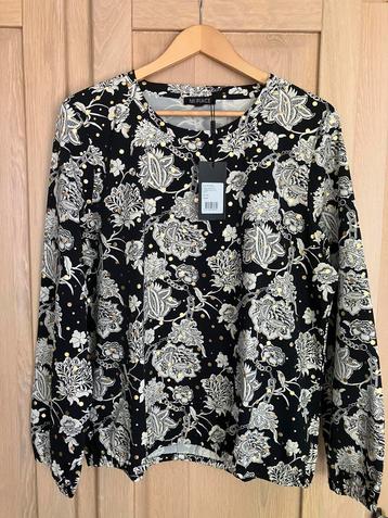 MI-PIACE nieuw tuniek zwart/off-White goud accent travel XXL beschikbaar voor biedingen
