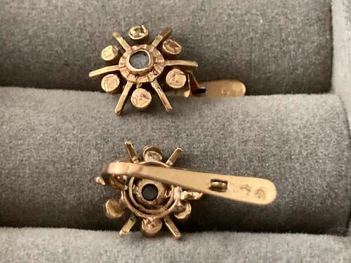 Prachtige gouden oorhangers, Sieraden, Tassen en Uiterlijk, Antieke sieraden, Oorbellen, Goud, Ophalen of Verzenden