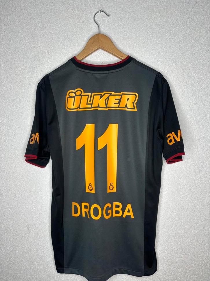 Galatasaray Uit 2013/2014 Drogba, Sport en Fitness, Voetbal, Zo goed als nieuw, Shirt, Maat L, Ophalen of Verzenden